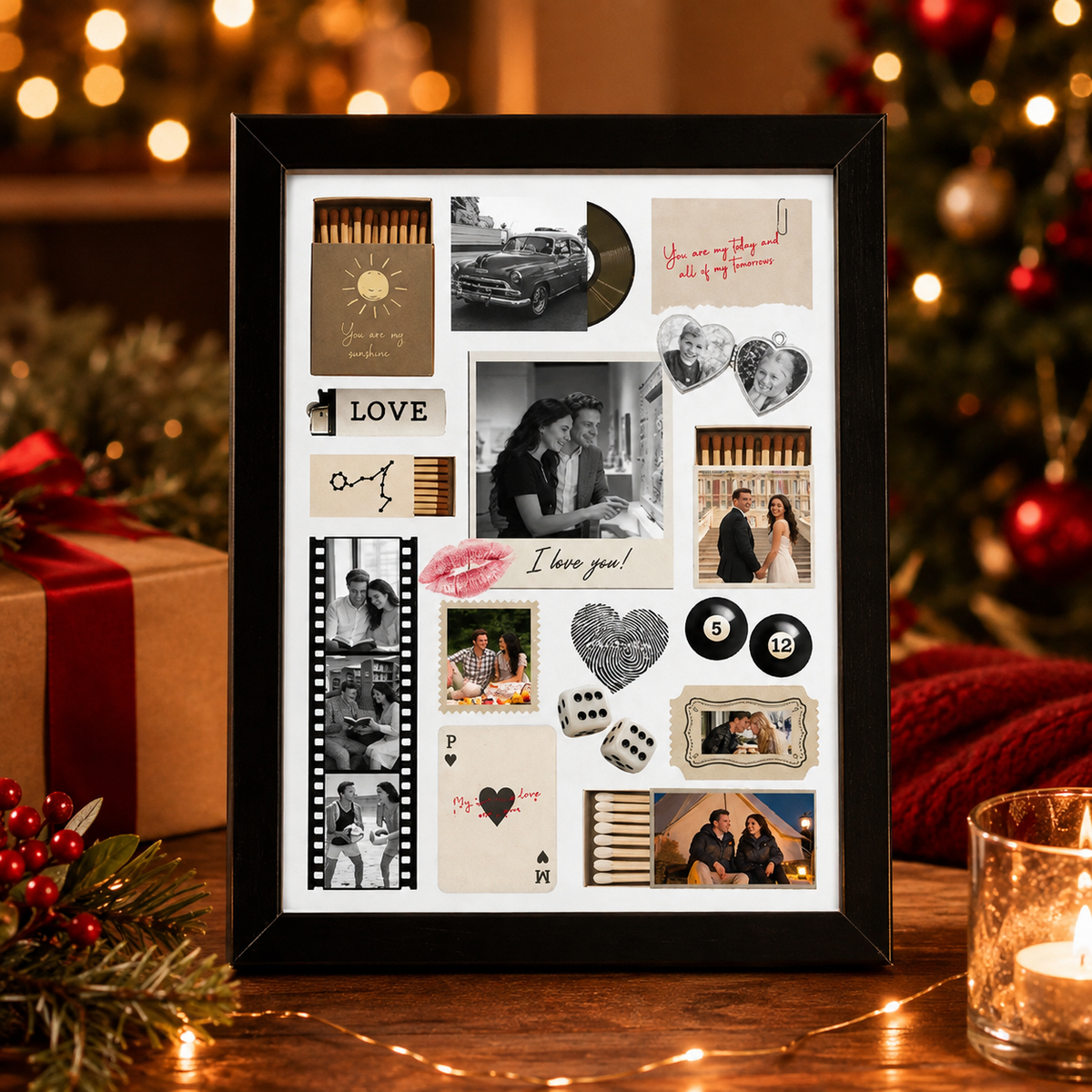 Personalized Matchbox Photo Frame with Custom Text