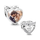 Custom Photo Butterfly Charm - Engraved